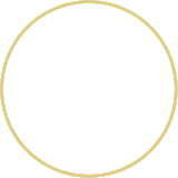 A simple, thin yellow circle on a light gray background. The circle is centered and unfilled, creating an open, minimalistic design.